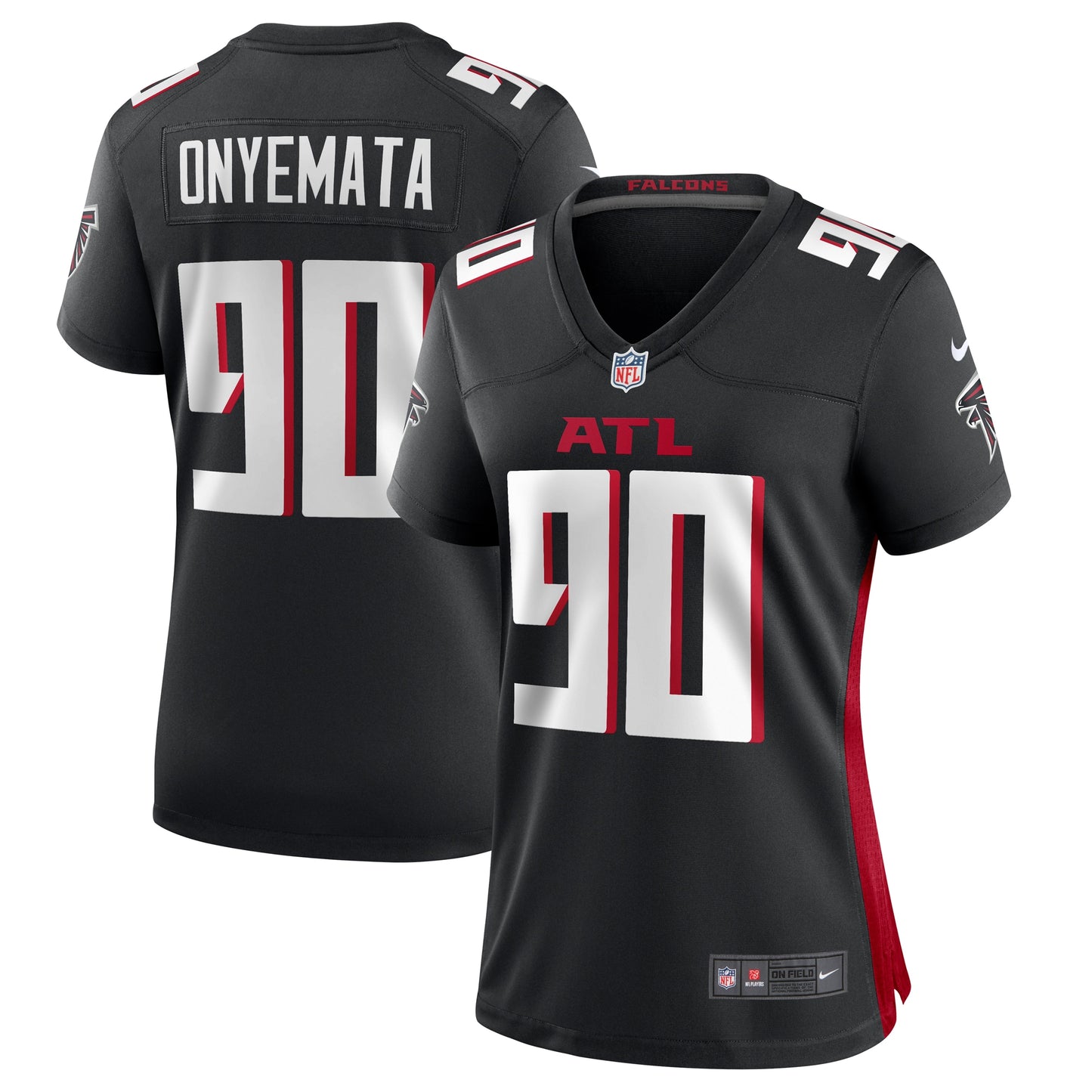 David Onyemata Atlanta Falcons Nike Women's Game Player Jersey - Black