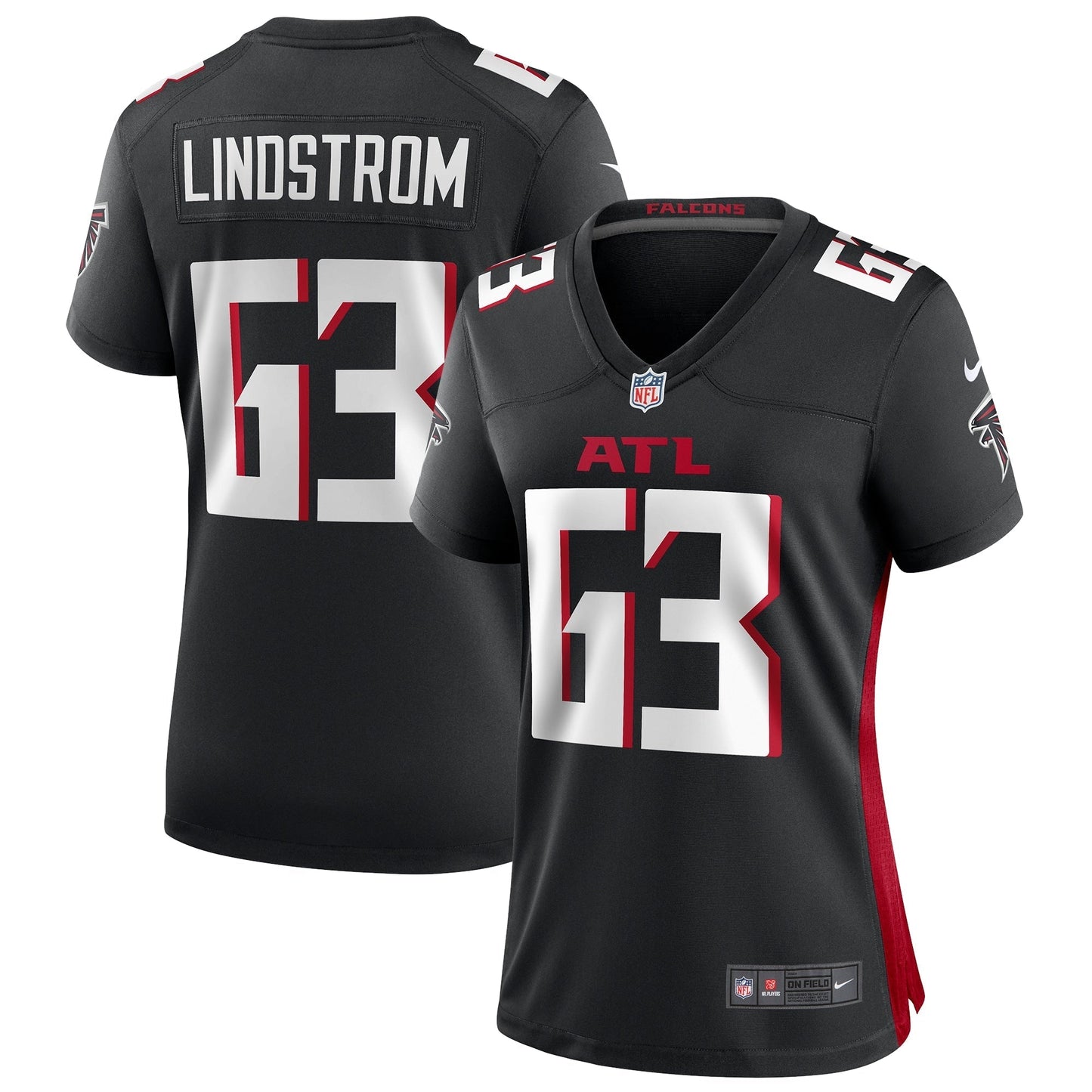 Women's Nike Chris Lindstrom Black Atlanta Falcons Game Jersey