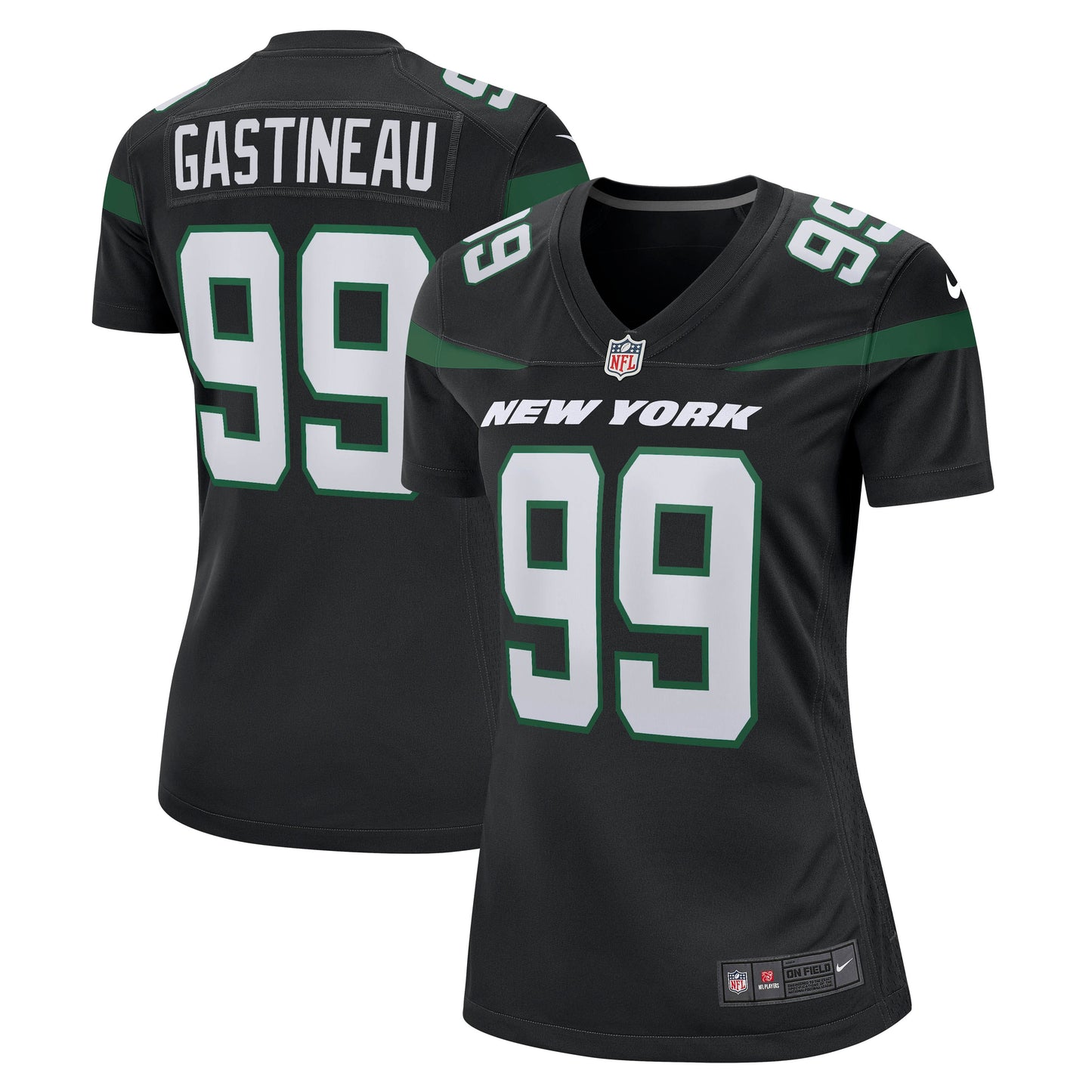Mark Gastineau Nike New York Jets Women's Game Jersey - Stealth Black