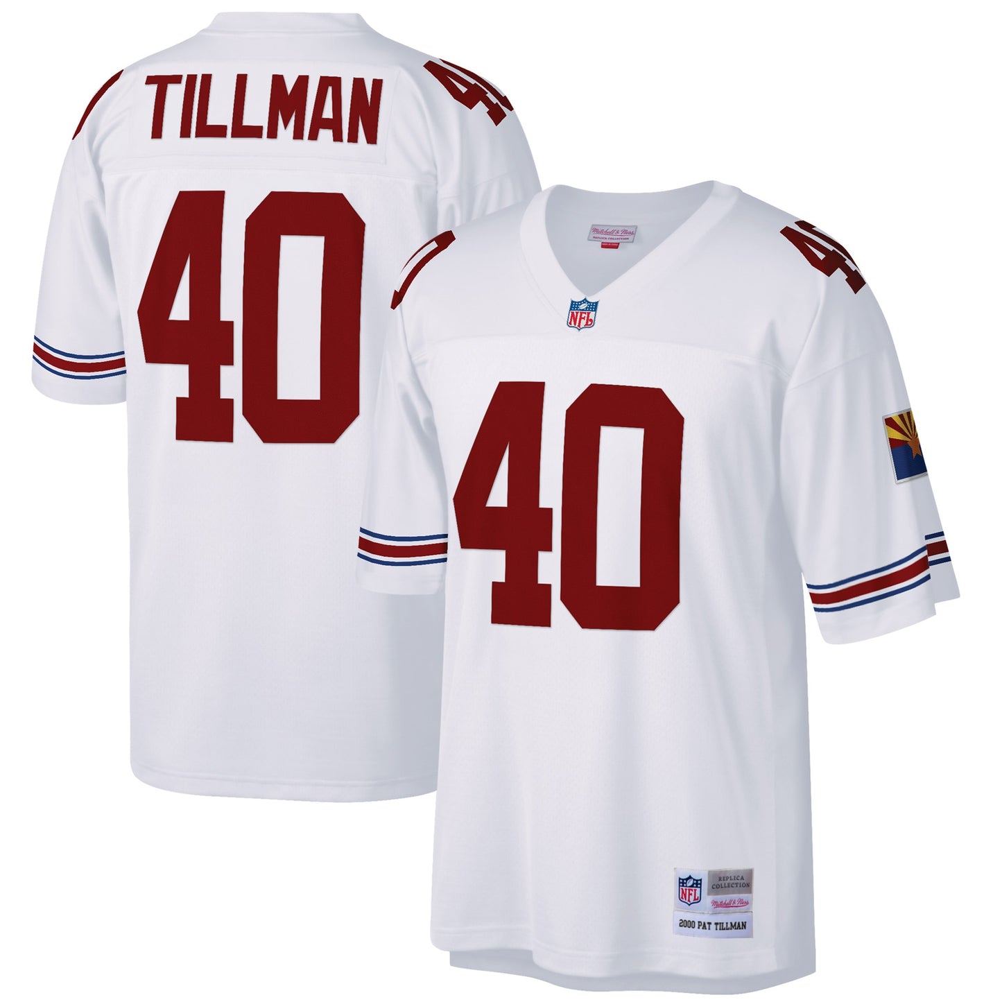 Pat Tillman Arizona Cardinals Mitchell & Ness Big & Tall 2000 Retired Player Replica Jersey - White