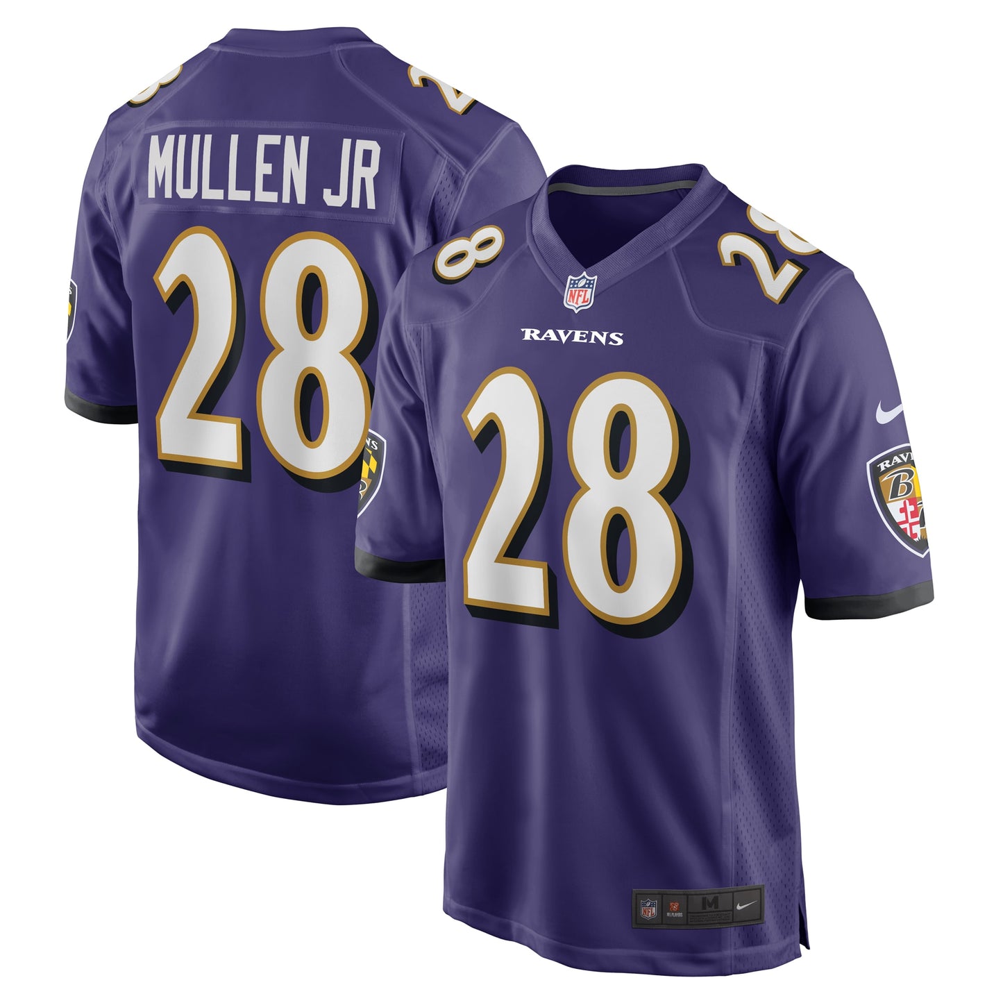 Trayvon Mullen Jr. Baltimore Ravens Nike Team Game Jersey - Purple