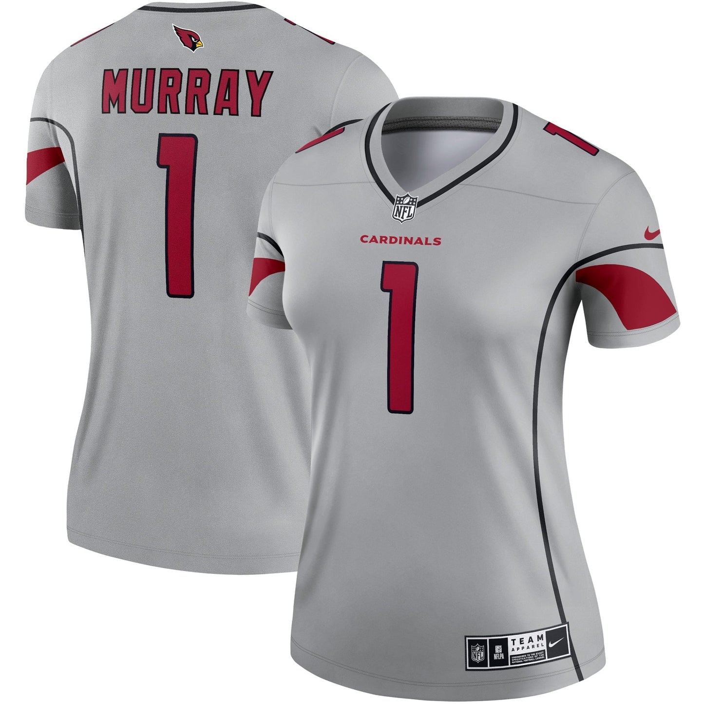Women's Nike Kyler Murray Gray Arizona Cardinals Inverted Legend Jersey